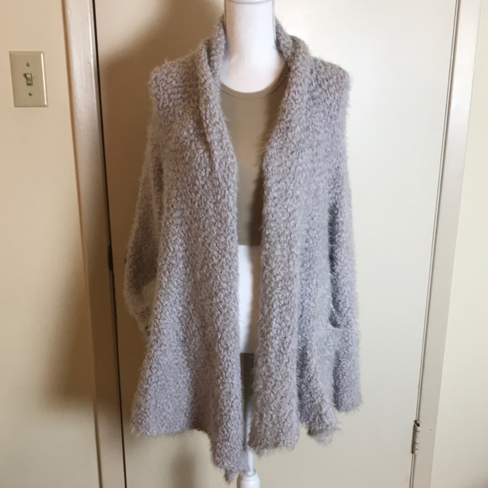 Vici Fuzzy Wuzzy Cardigan Knit Cardigan Oatmeal - Picture 2 of 6